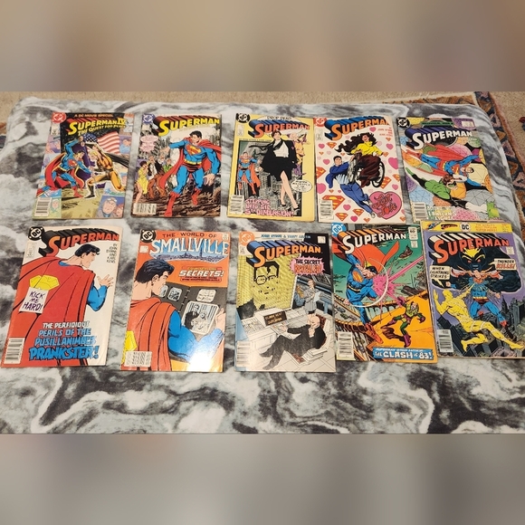 Dc Comics Superman Lot Of 10 1970s-1980s # 303 385 2 1 16 10 11 12 14 - Picture 1 of 10